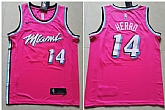 Heat 14 Tyler Herro Pink City Edition Nike Swingman Jersey,baseball caps,new era cap wholesale,wholesale hats